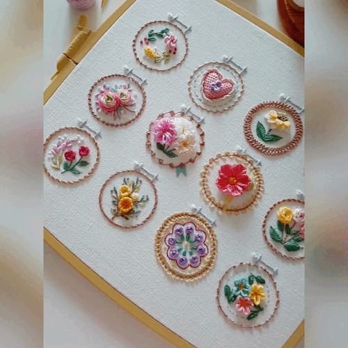 StitchBloom – Blumenstickerei zum Entspannen & Verschönern!