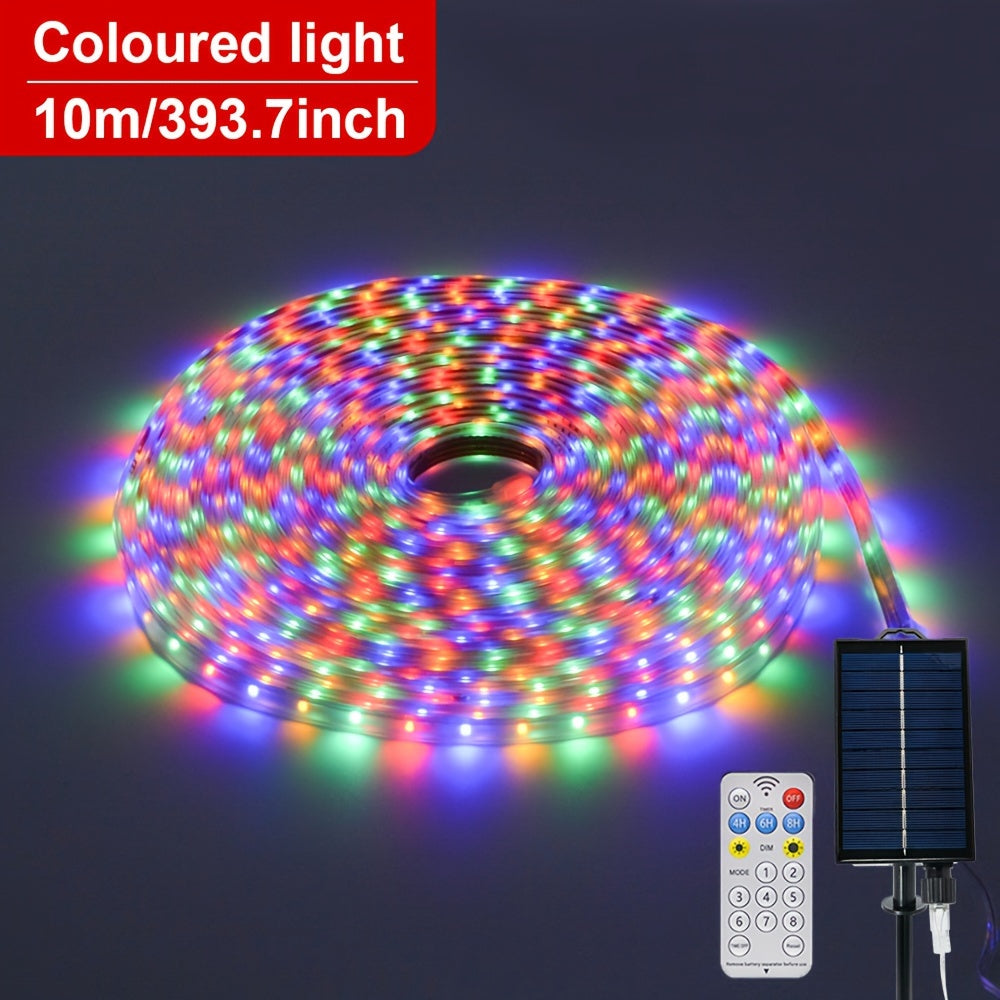 LumaFlex Solar LED-Lichterkette | Flexibel & Formbar | Solarenergie | Fernbedienung