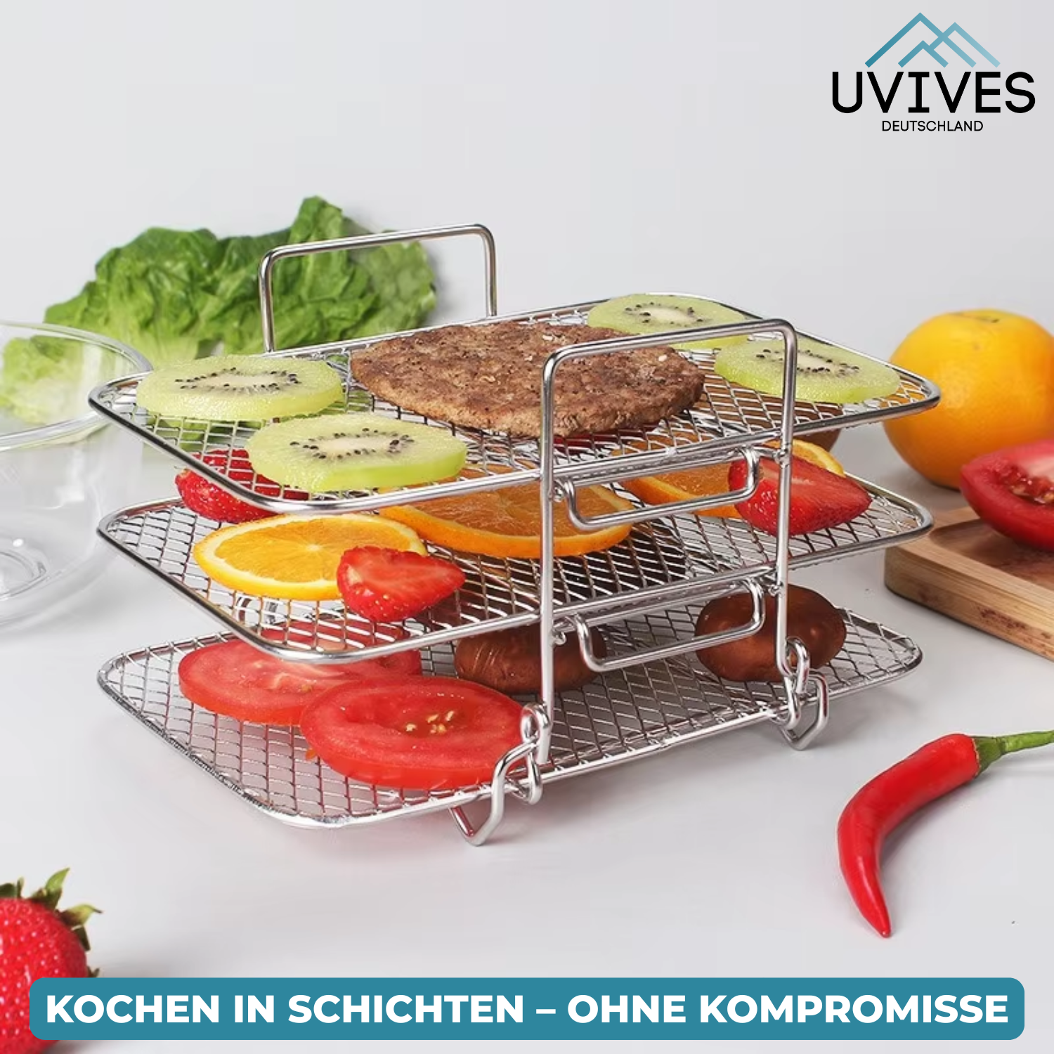 GrillStack™ – Mehr Platz im Airfryer, mehr Genuss auf dem Teller