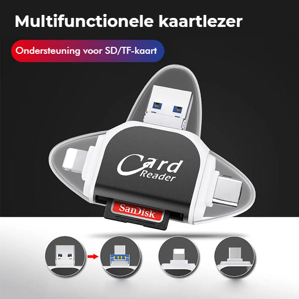 MultiPortX™ - 4-in-1 universal-multiport-sd/tf-kartenleser [Letzter Tag Rabatt]