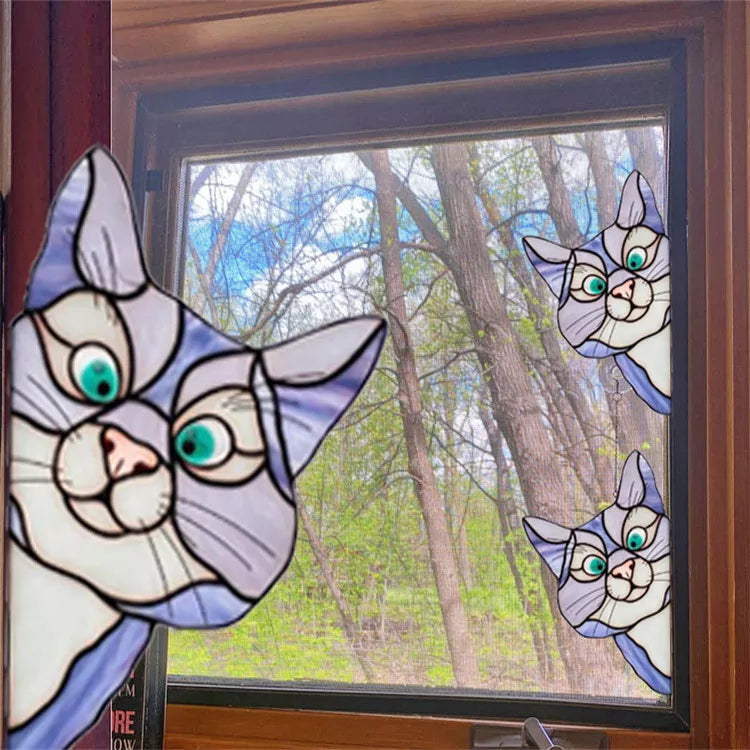 CatPeek – Handgefertigter Katzen-Suncatcher fürs Fenster!