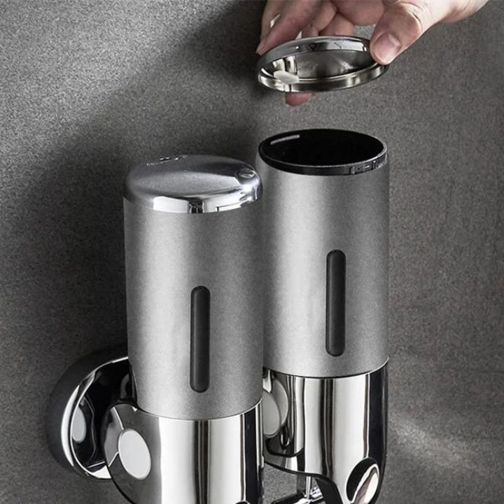 Glanzvaro Seifenspender Set | Edelstahl Design | Wandmontage | 3er Set