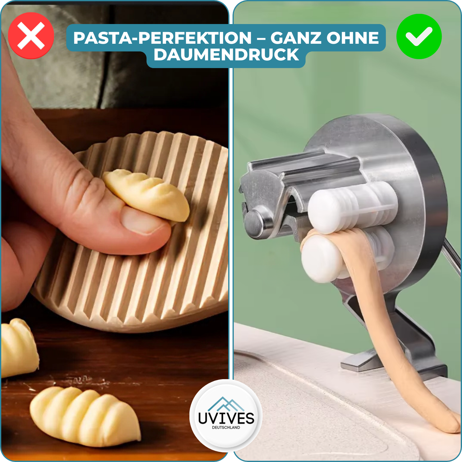 NudelPro™ – Frische Pasta ohne Kraftaufwand – Uvives NudelPro™ – Frische Pasta ohne Kraftaufwand – Uvives