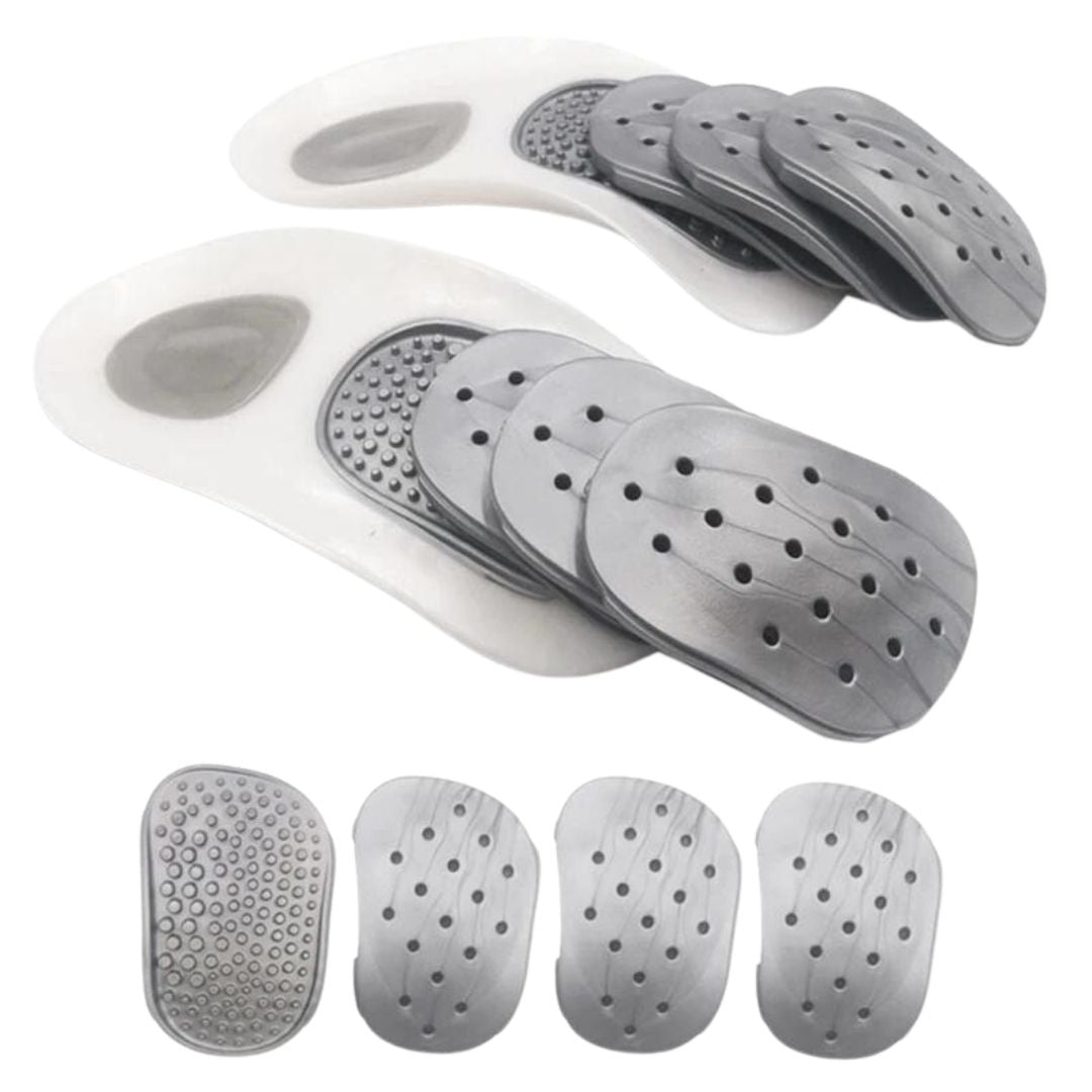 Sohliva BalanceFit | Orthopädische Einlegesohlen | Gegen Fersenschmerz & Plantarfasziitis | EVA-Gel