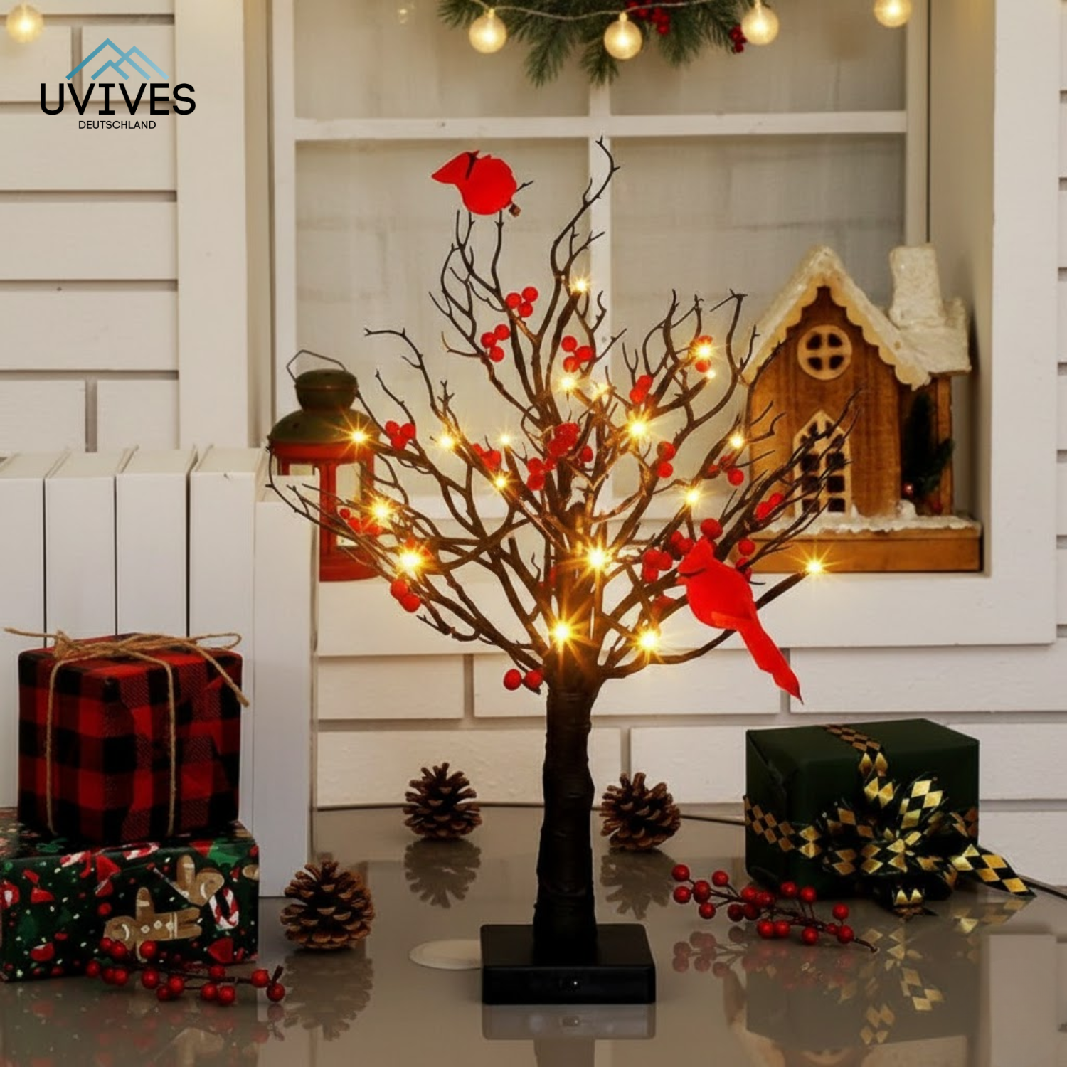 BirdPine Classic – Der leuchtende Vintage-Weihnachtsbaum voller Nostalgie