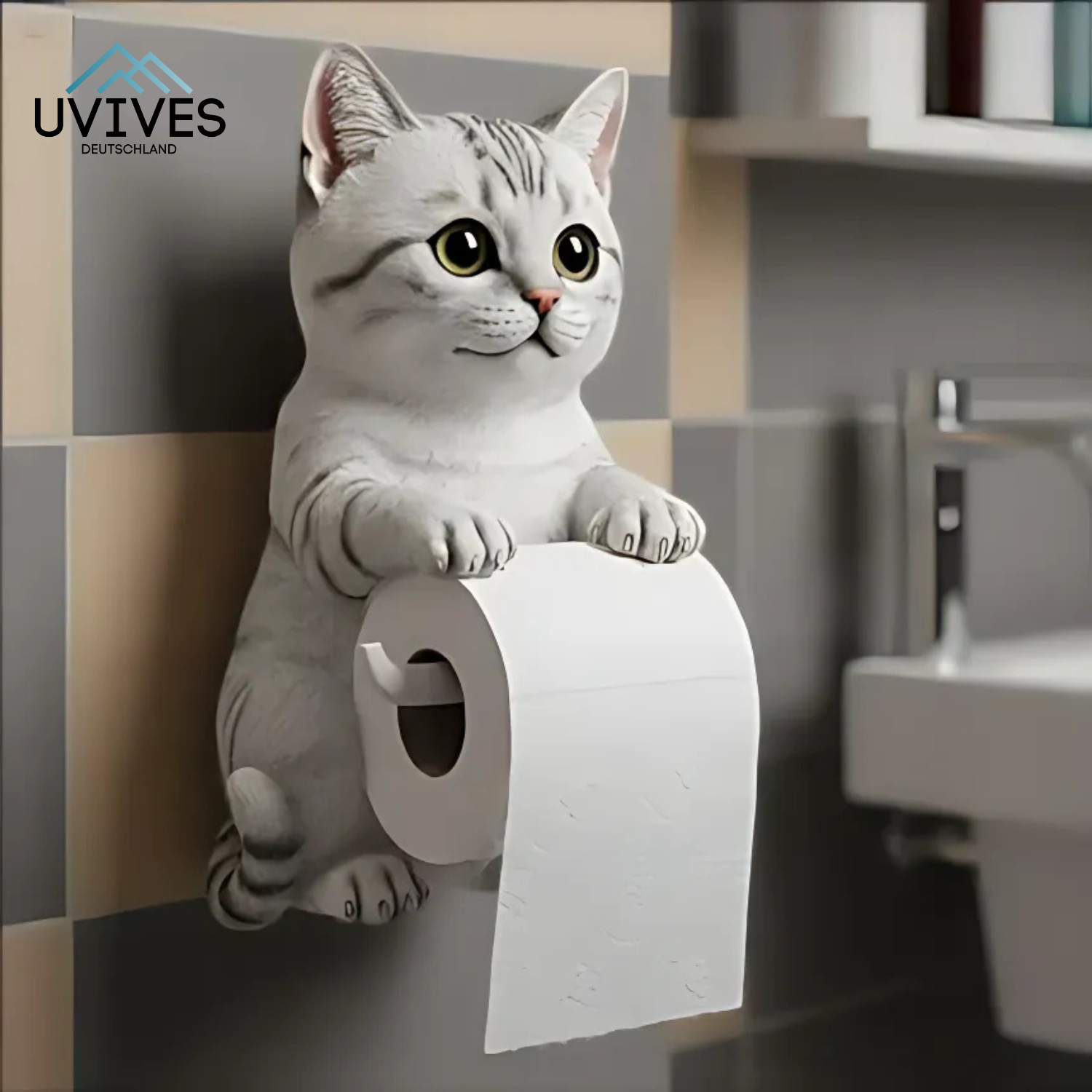 PurrRoll – Der Toilettenpapierhalter mit Katzencharme!