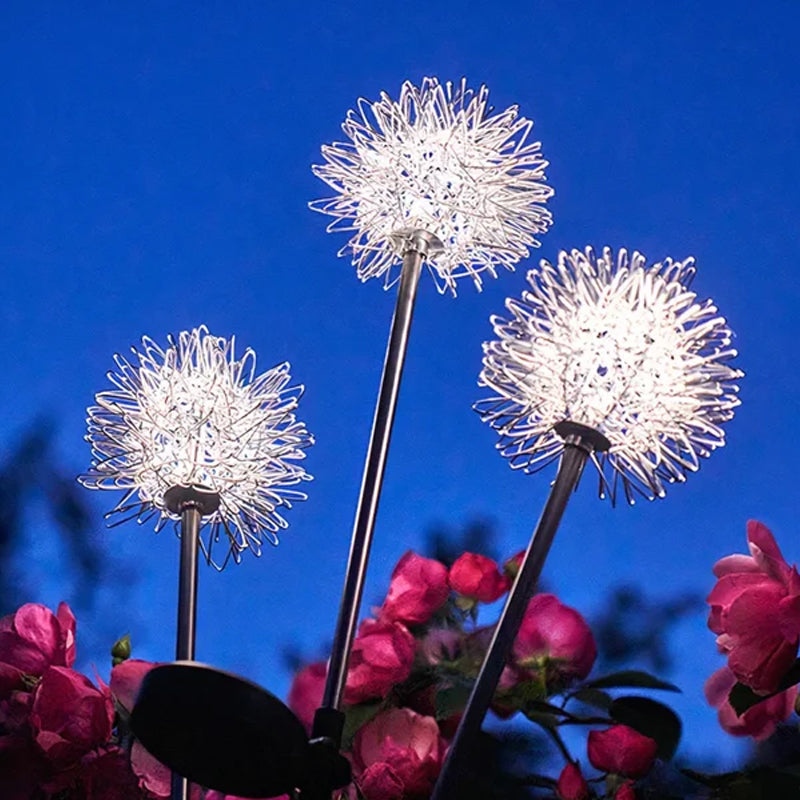 TwinklePuff - Wasserdichte Solar-Gartenleuchte im Pusteblumen-Design