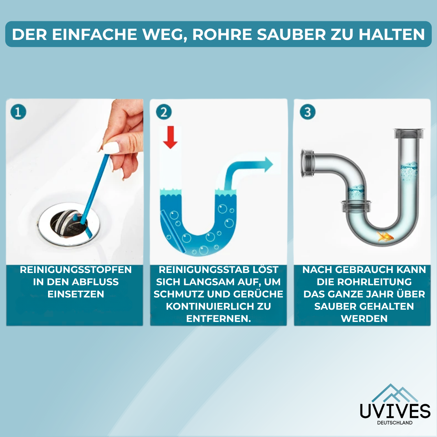1+1 GRATIS | PipePure™ – Monatlich frische Rohre ohne Verstopfung!