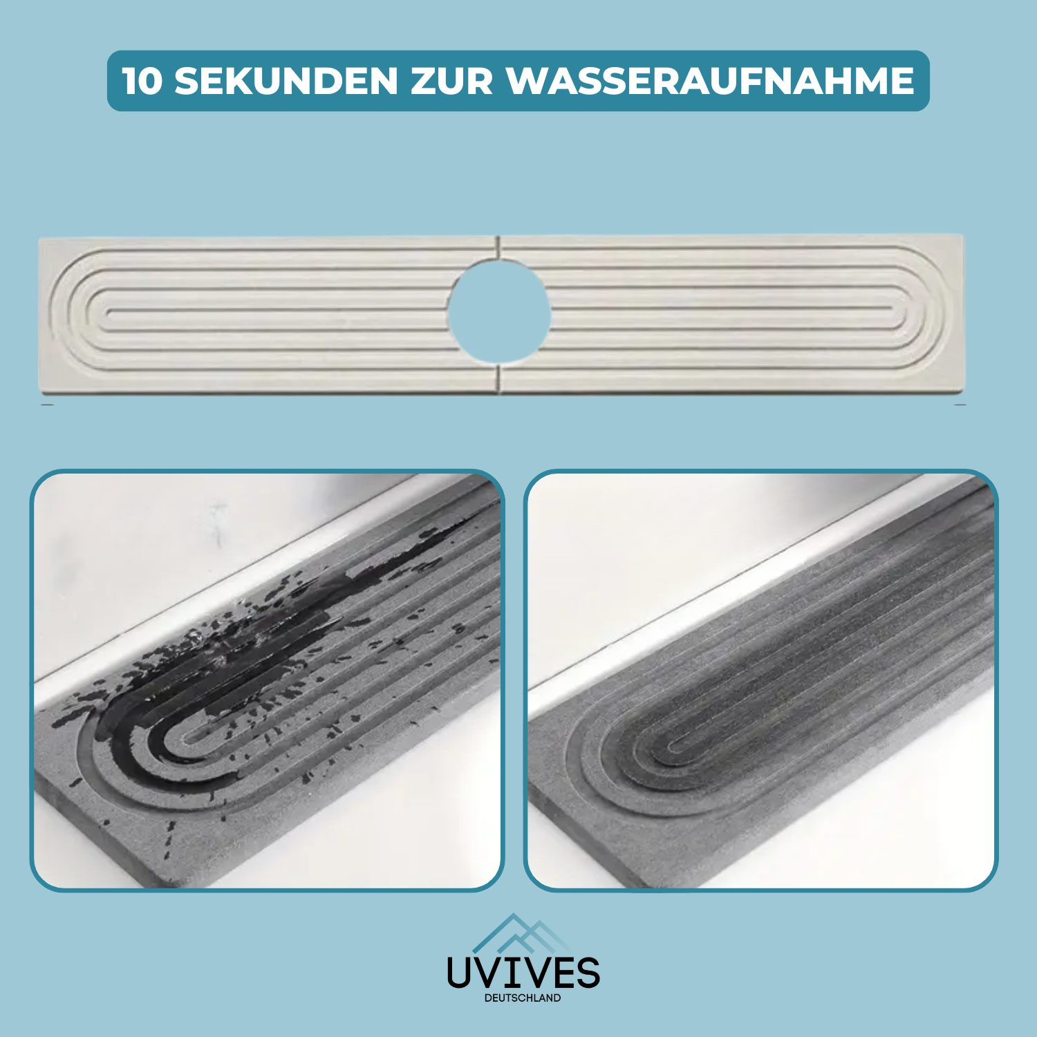 AquaStone – Der Untersetzer, der Wasser trinkt