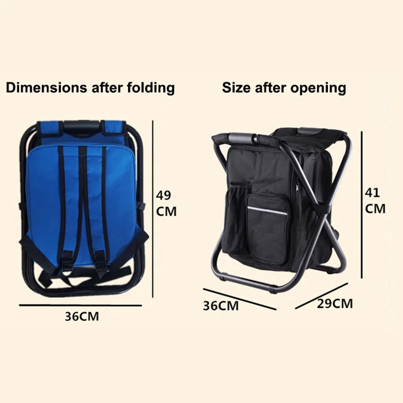 FrostSit Pro | Faltbarer Campinghocker Mit Kühltasche | Robust & Wasserdicht