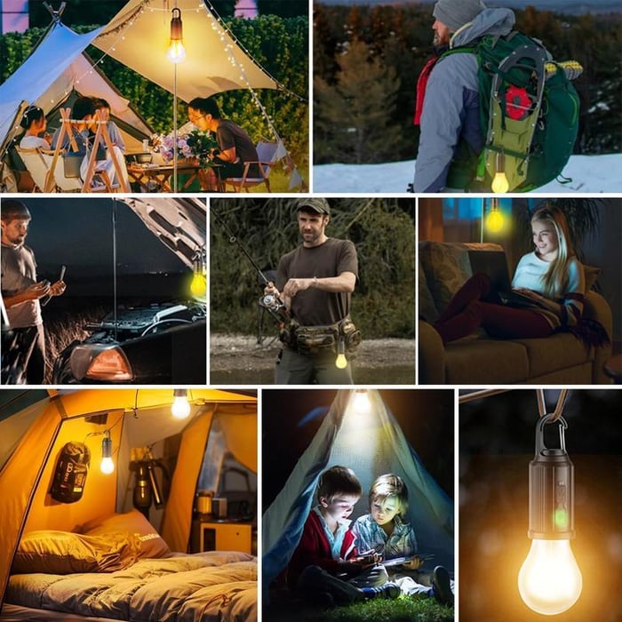 SolariLite™ – Kompakte LED-Campinglampe mit Solarladung