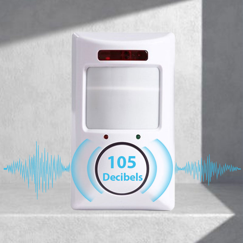 SecureGuard - Stoppt Eindringlinge sofort mit lautem 105dB Sirenenalarm