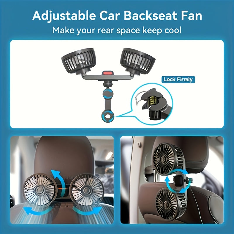 CoolWind Pro | Tragbarer Autolüfter | Flexibel & Leise | USB-Betrieb