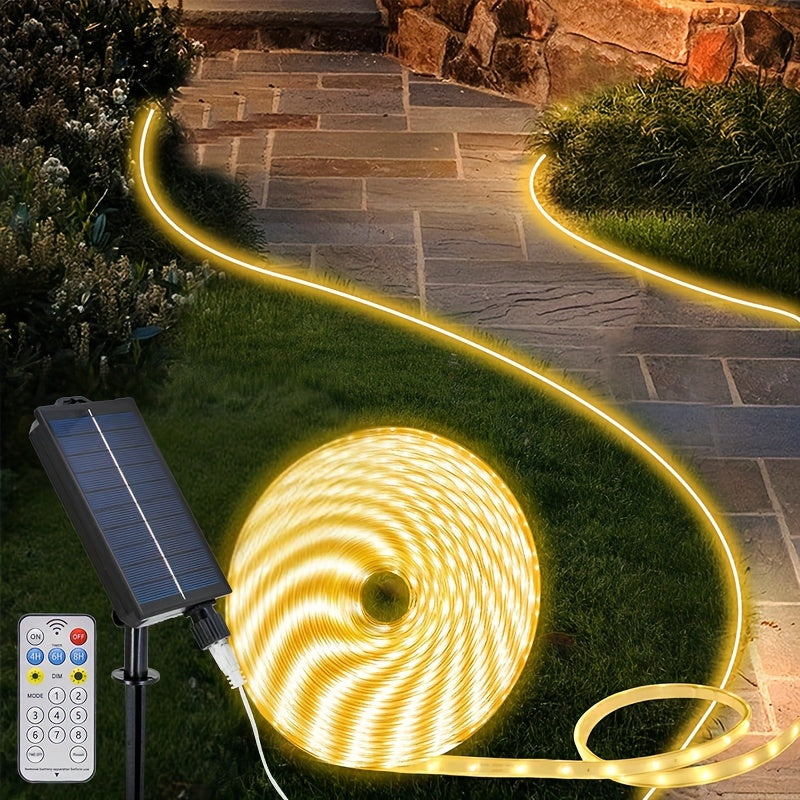 LumaFlex Solar LED-Lichterkette | Flexibel & Formbar | Solarenergie | Fernbedienung