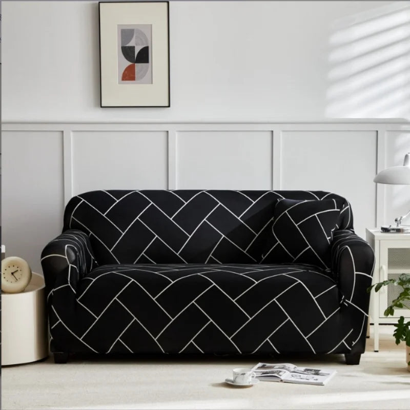 FlexiHome Stretch-Sofabezug | Zeitgemäße Passform | Umfassender Schutz für 1–4-Sitzer-Sofas | Waschbar & Trendig