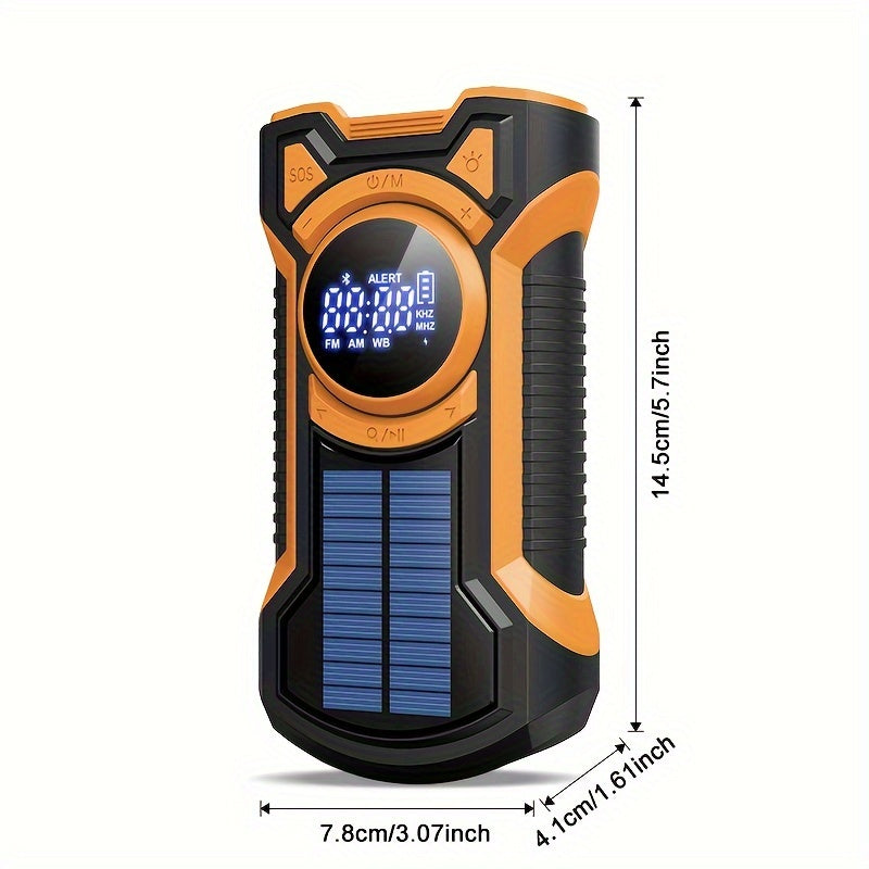 SurvivorMax Emergency Radio | Solar & Handkurbel | 5000mAh Powerbank | LED Light & SOS Alarm