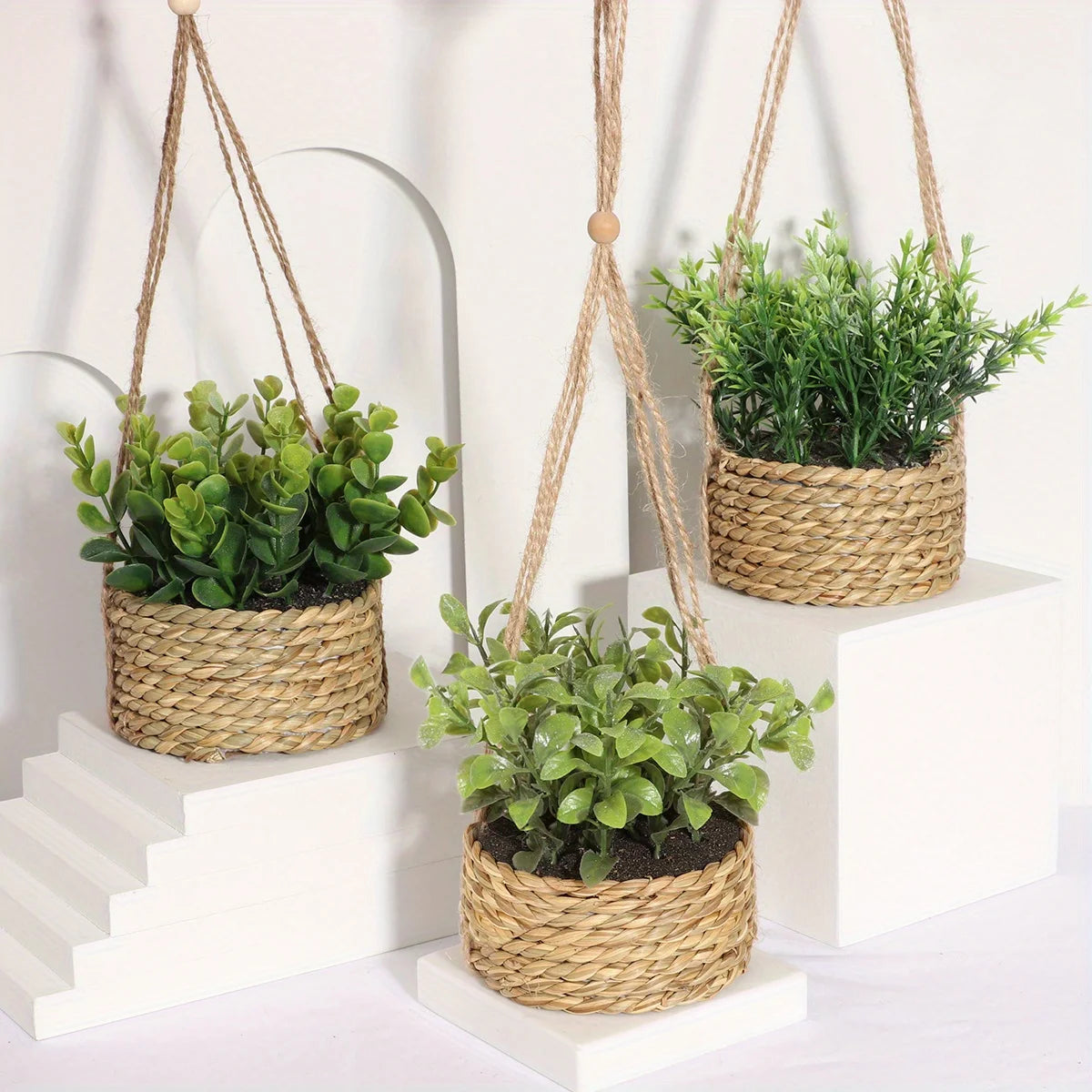 VerduraGreen Künstliche Eukalyptus- und Rosmarinpflanze | 40 cm | Im Topf | Realistische Indoor-PE-Kunststoffpflanze | Pflegeleichte Dekoration