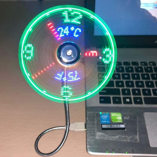 TimeCool™ – Die clevere USB-Ventilatoruhr mit Temperaturanzeige