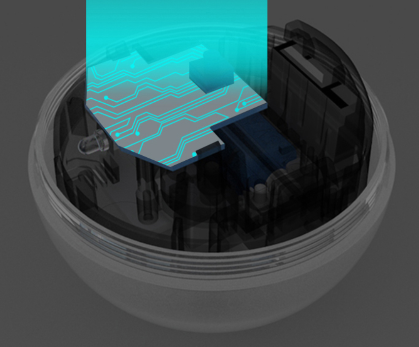 Felinex Intelligenter Katzenball | Automatischer 360° Rotierender Spielball mit Laser & Glocke | Interaktives Katzenspielzeug