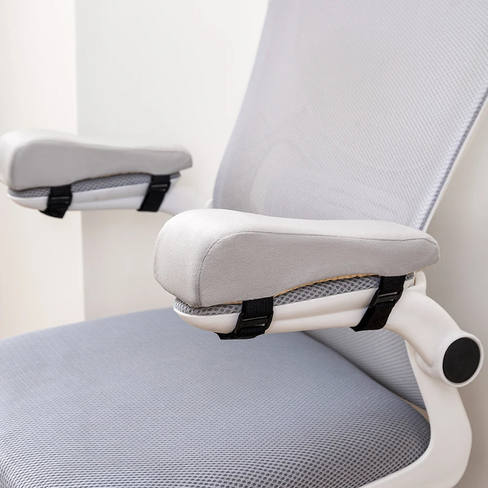 ErgoSoft Memory-Schaum Armlehnenkissen | Komfortpolster | Waschbar, Universelle Passform | Schwarz, Grau, Blau, Pink