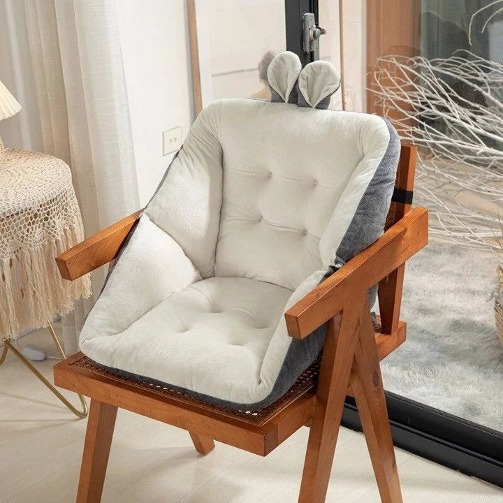 OrthoLuxe Sitzkissen | Ergonomische Orthopädische Druckentlastung | Weicher Veloursbezug 45×45 cm