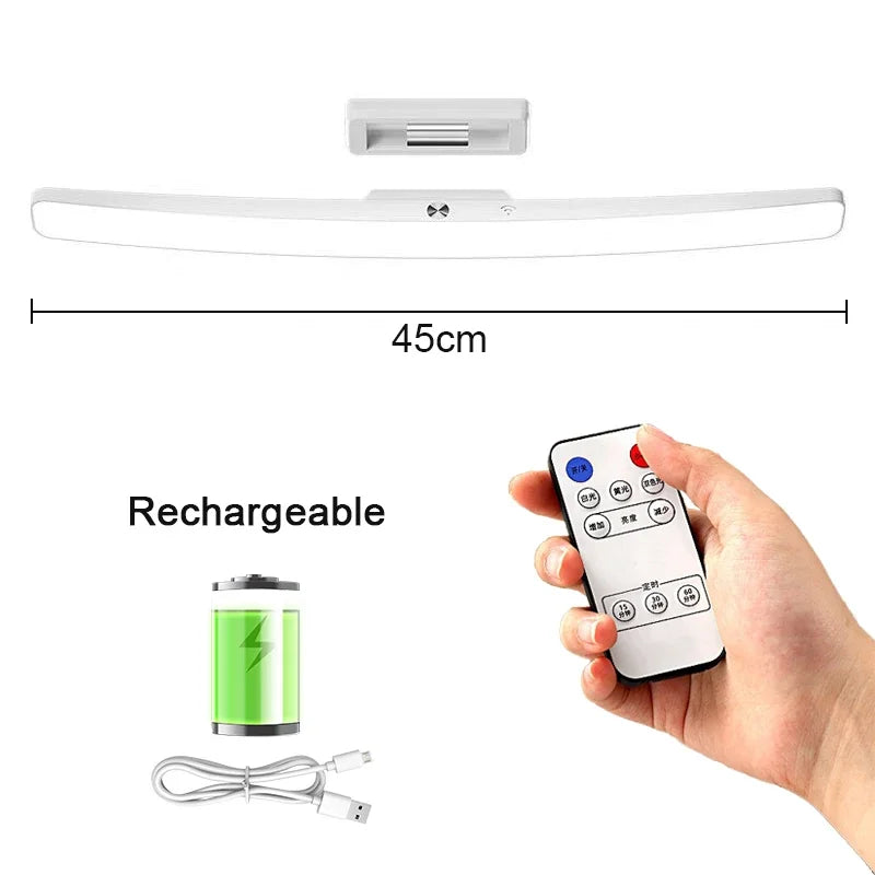 LumaBar LED Magnetlicht | Wiederaufladbar, Dimmbar | Touch- und Fernbedienung | Warmweiß bis Kaltweiß | Typ-C Schnellladung