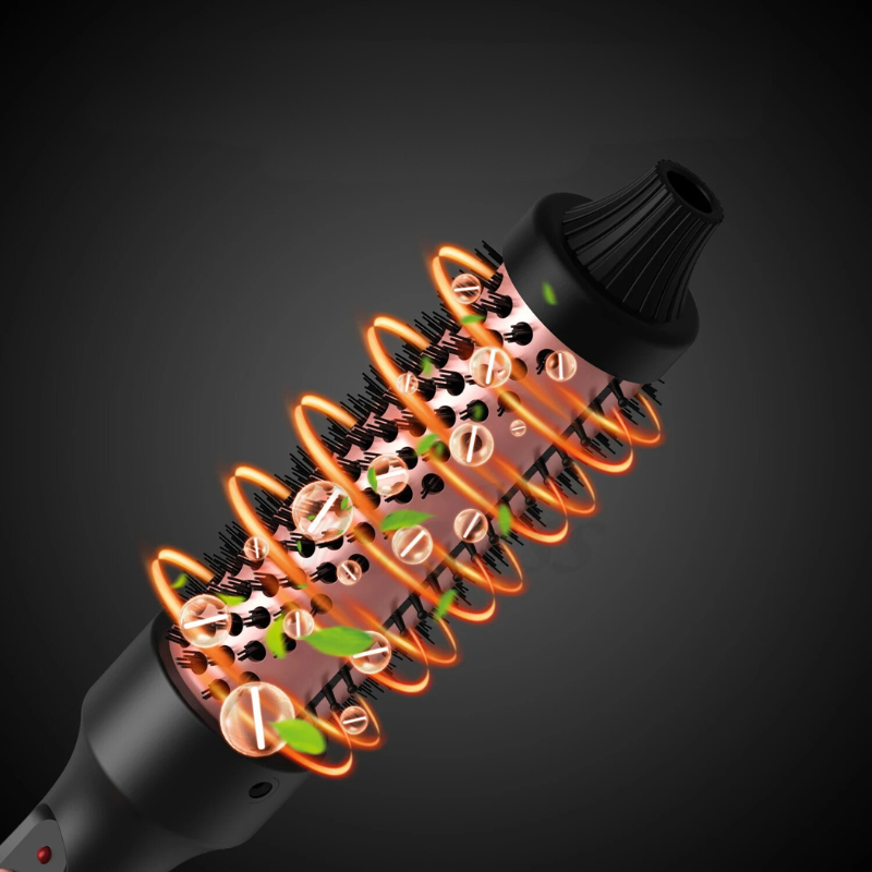 Curlessa | 3-in-1 Keramik-Stylingbürste | Locken & Volumen & Glätten | Turmalin-Technologie | Ergonomisches Design