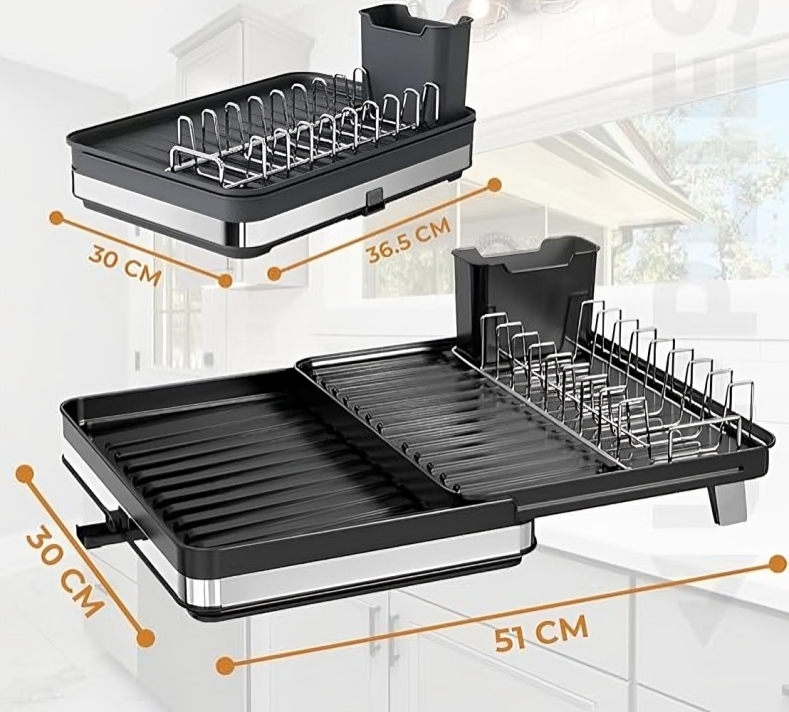 PlateRack – Der ausziehbare Abtropfständer für eine saubere Küche