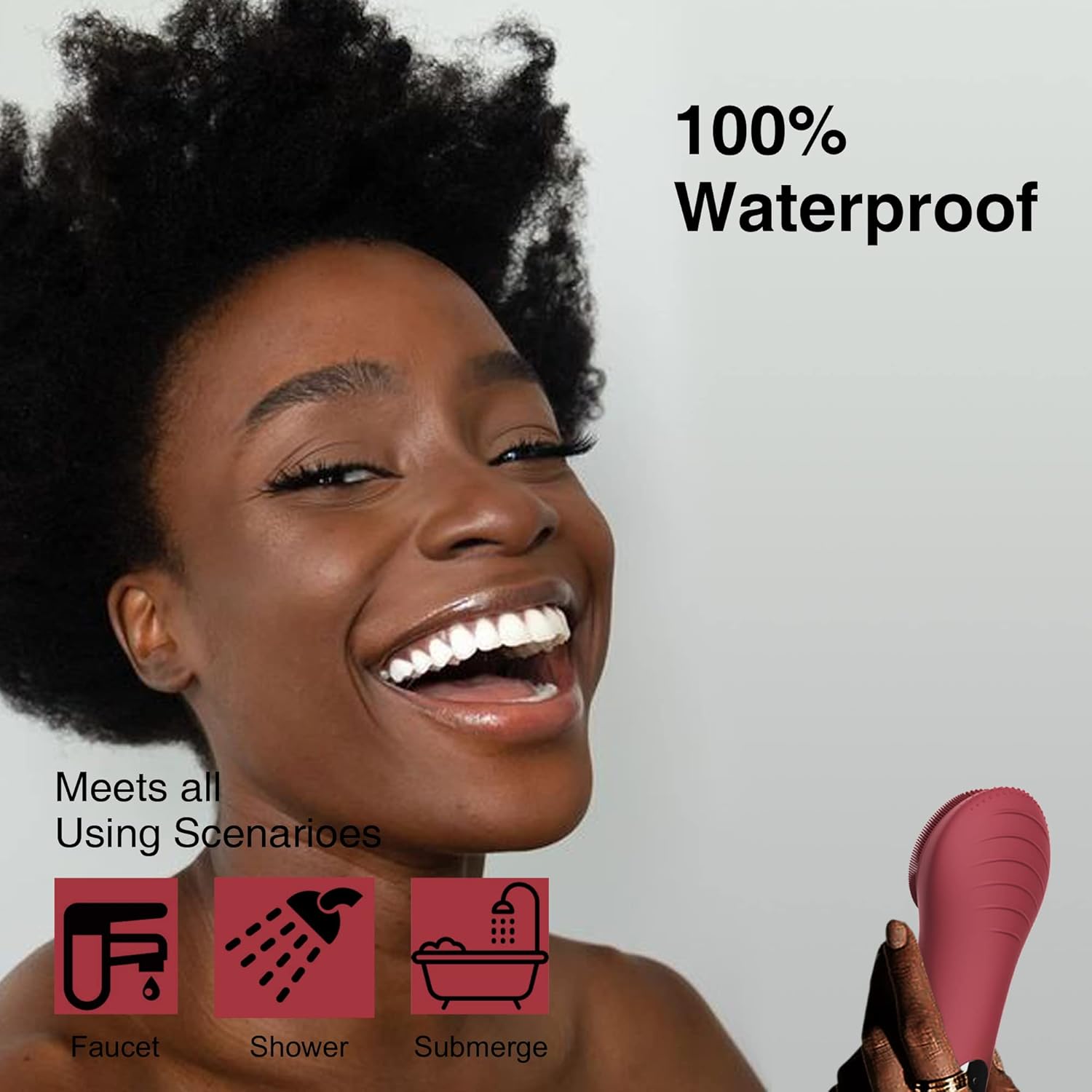 PureGlow Gesichtsreinigungsbürste | 3-in-1 Peeling, Reinigung & Massage | Wiederaufladbar & Wasserdicht