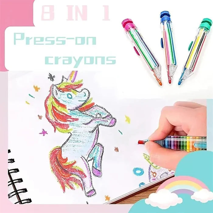1+1 GRATIS | VibrantPen – 8 in 1 Multicolor-Stift für Kreative Abenteuer