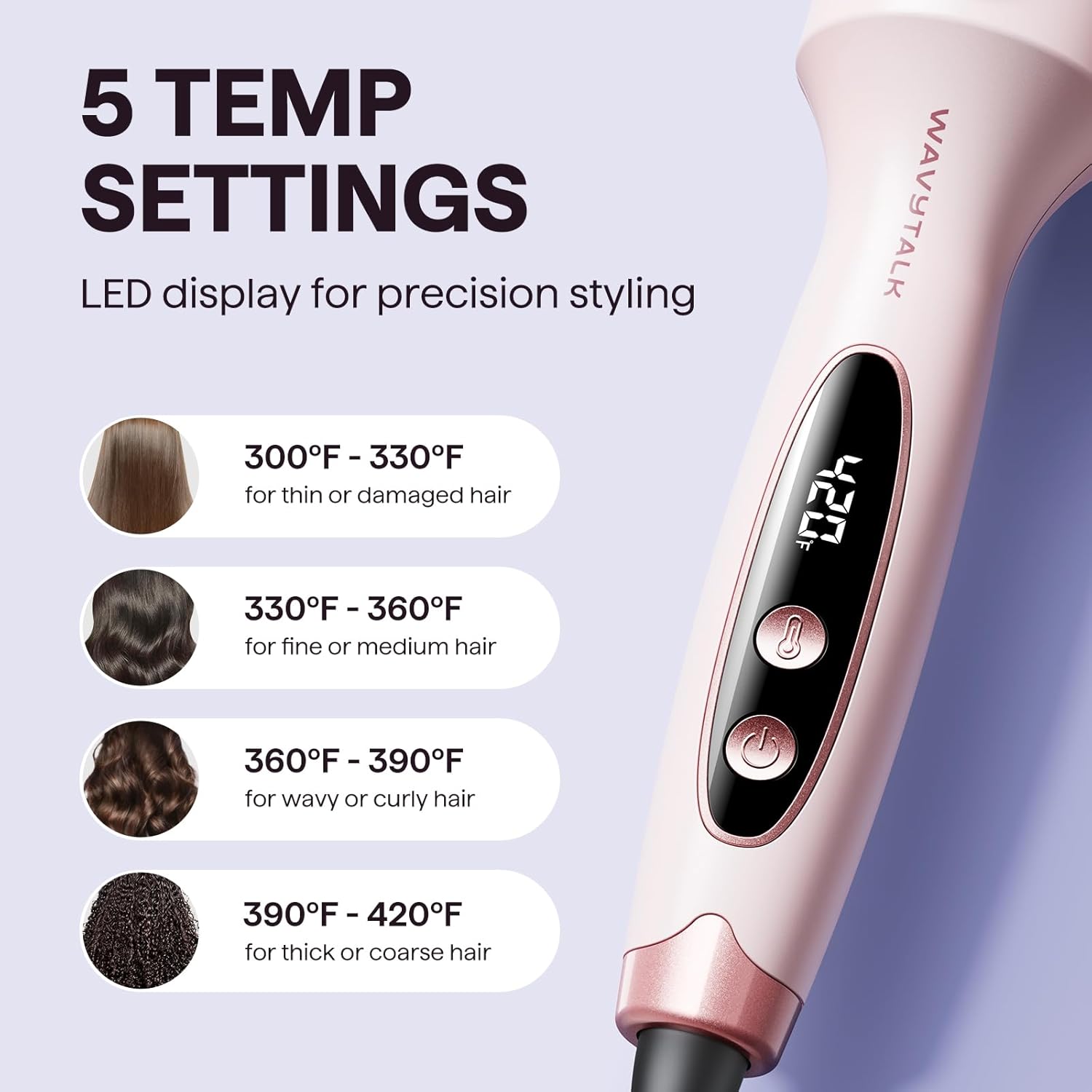 GlamWave Pro – Die Ionische Thermobürste für glänzendes, voluminöses Haar