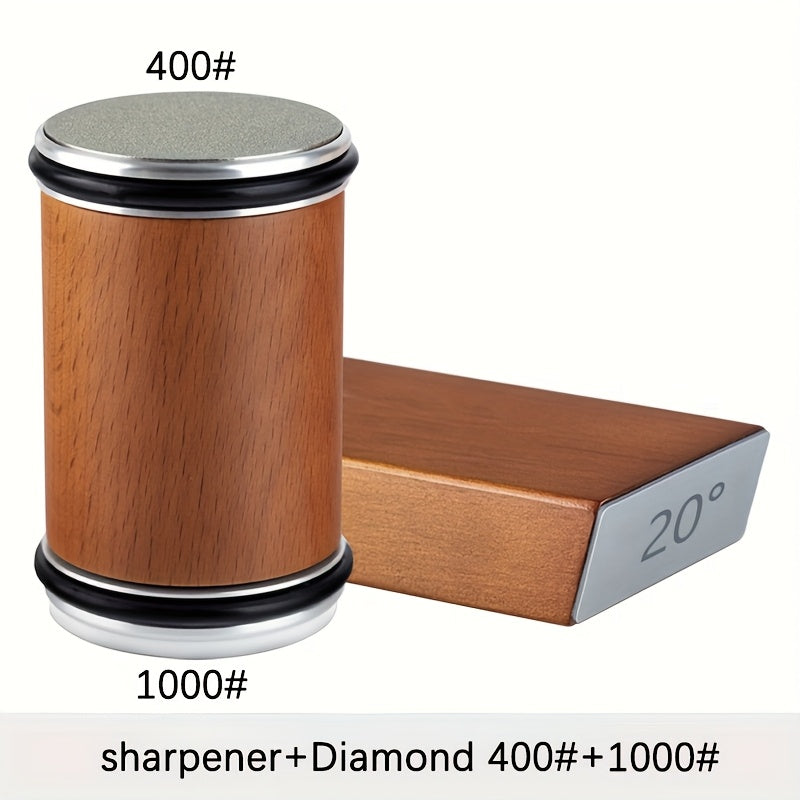 SharpSmith | Diamant-Schleifstein-Set | Magnetische Halterung & Winkelwahl 15°/20° | Für Messer & Werkzeuge in Küche und Werkstatt