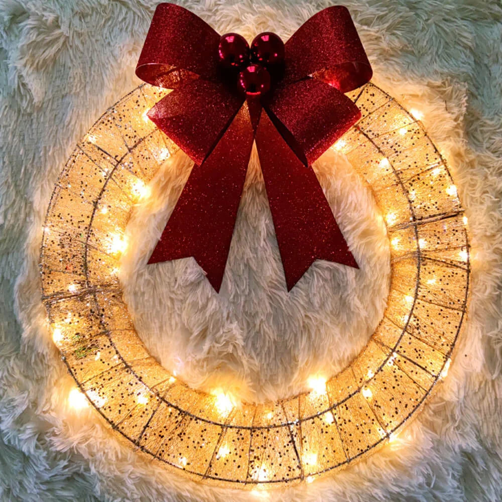 GlowBow – Die leuchtende Weihnachtskranz-Girlande für festliche Eleganz