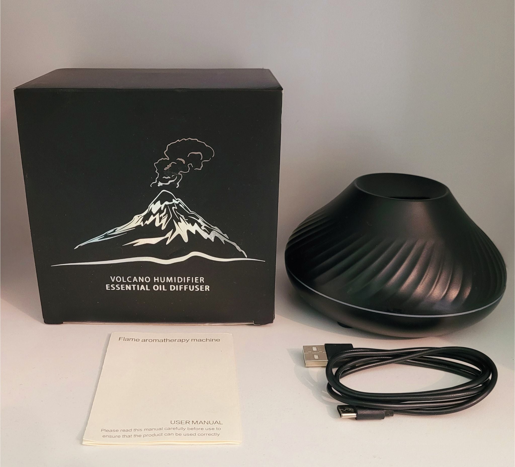 LumiFlare Aroma-Diffusor | Beruhigender Nebel & Flammeneffekt | 130 ml | Schafft Entspannung & Gemütliche Atmosphäre