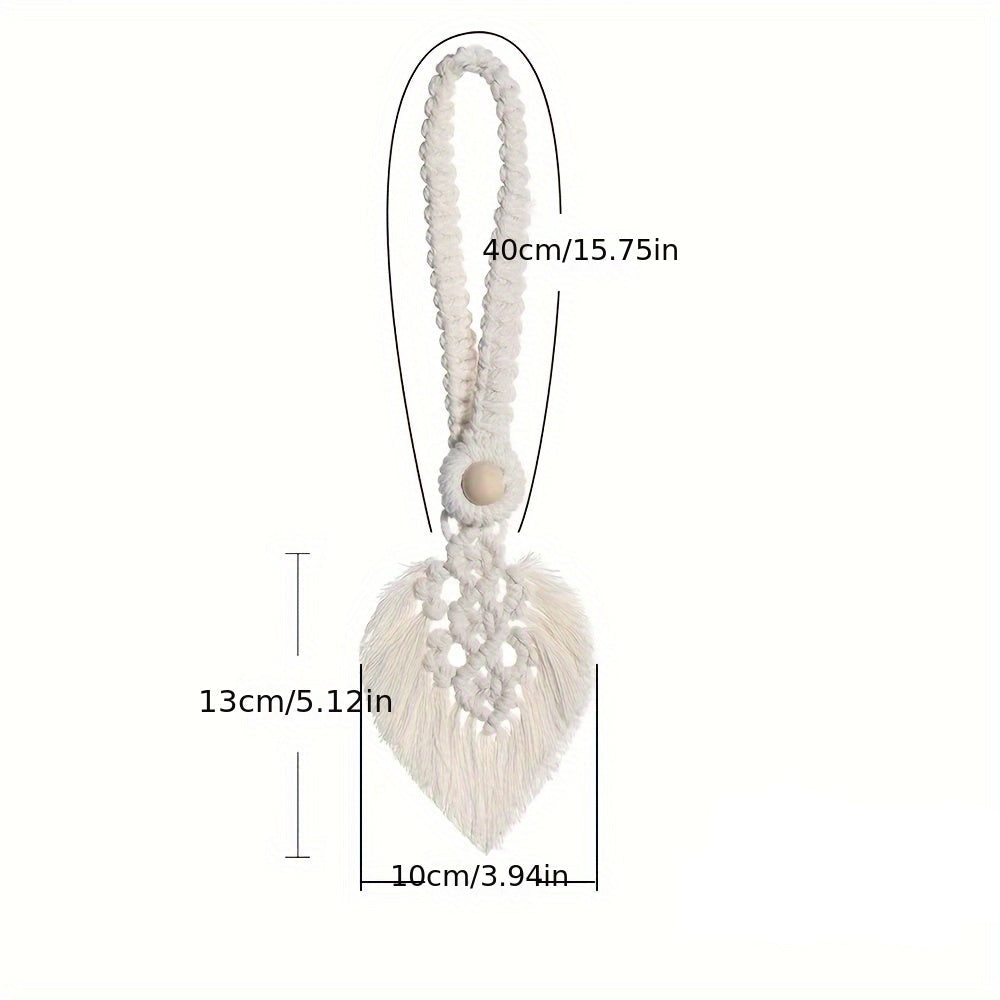 Soltana Vorhangbänder | Handgeknüpftes Boho-Design | 100 % Baumwolle | Für Wohnzimmer & Schlafzimmer