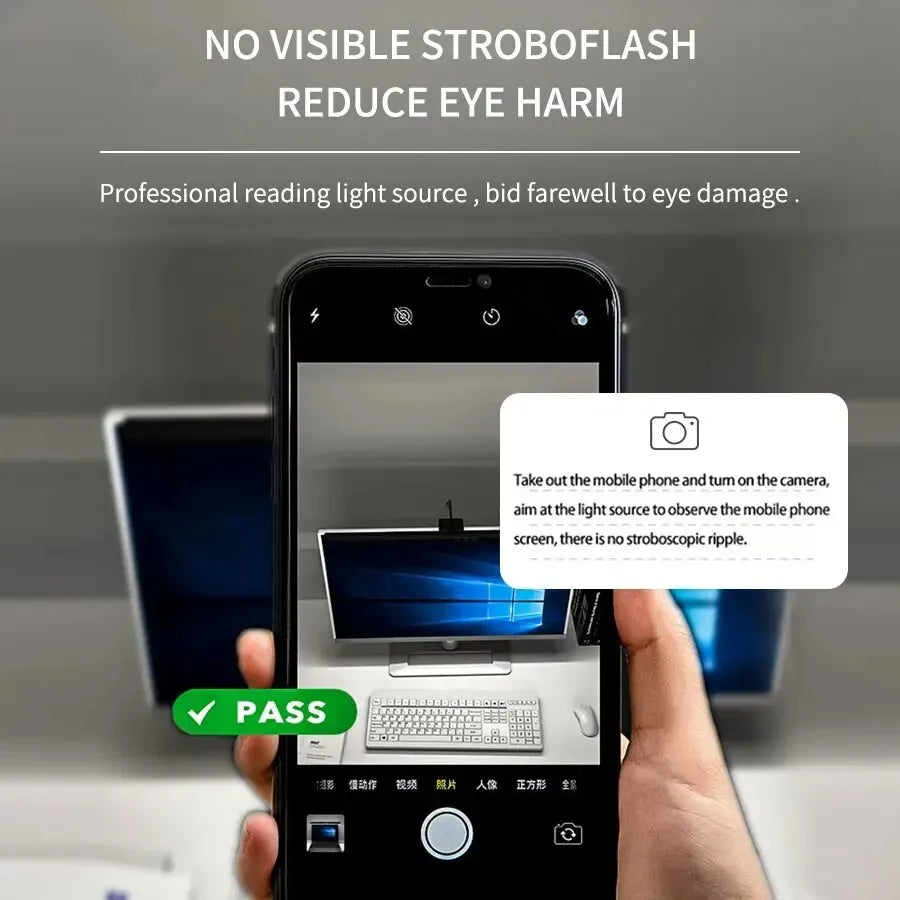 LED-Monitor-Lichtleiste | Blendfreie Bildschirmbeleuchtung | USB-betrieben & dimmbar | 33 cm / 50 cm | Lumvion