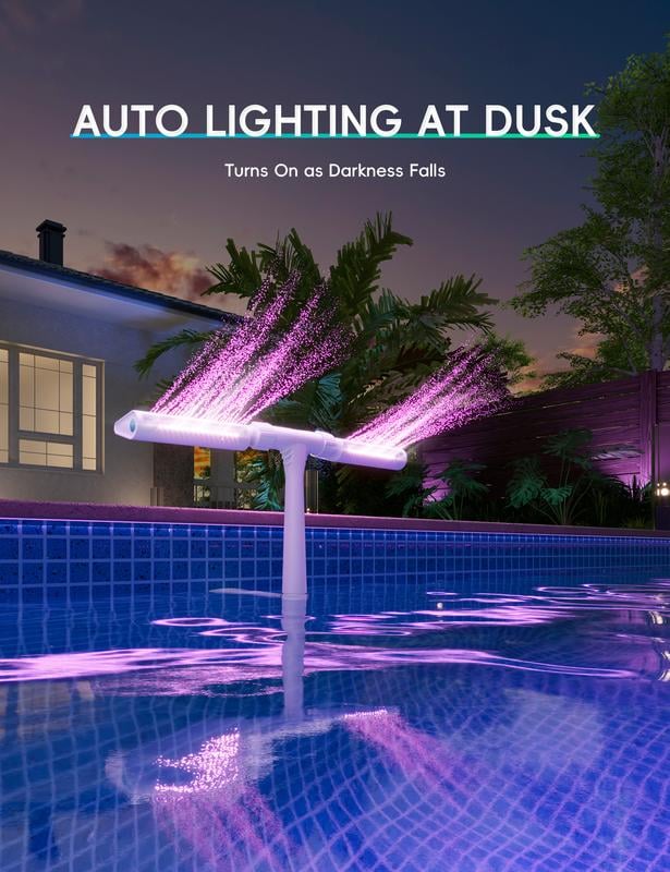 SunSpray – Der leuchtende Wasserbogen für Ihren Sommertraum
