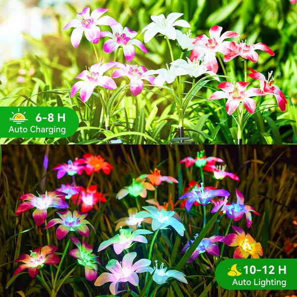 SolarBlossom – Magisches Gartenlicht mit Blütendesign