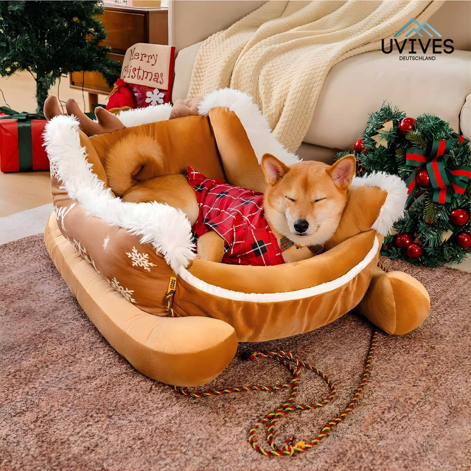 PawSleigh – Das festliche Hundebett für traumhafte Wintertage