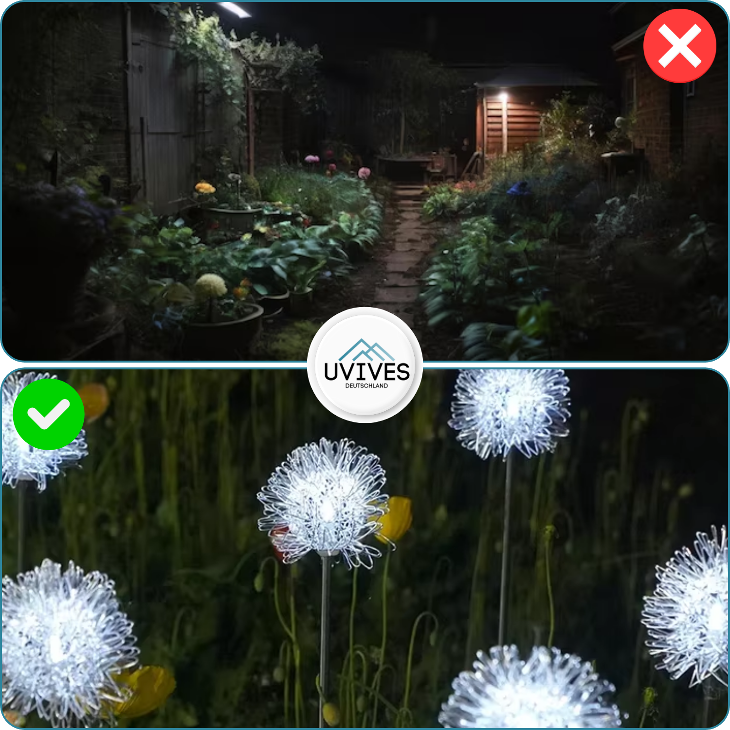TwinklePuff - Wasserdichte Solar-Gartenleuchte im Pusteblumen-Design