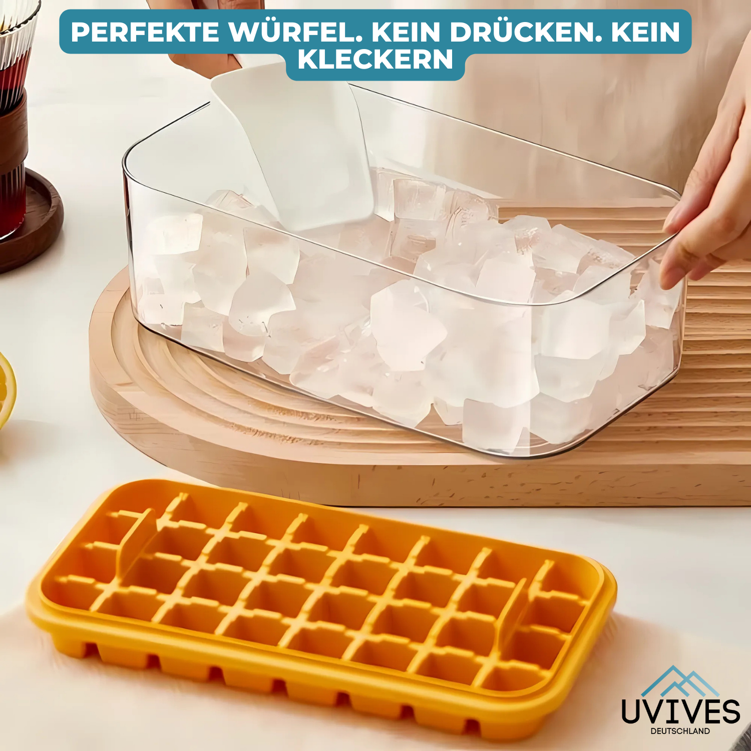 IcePress™ – Perfekte Eiswürfel in Sekunden!