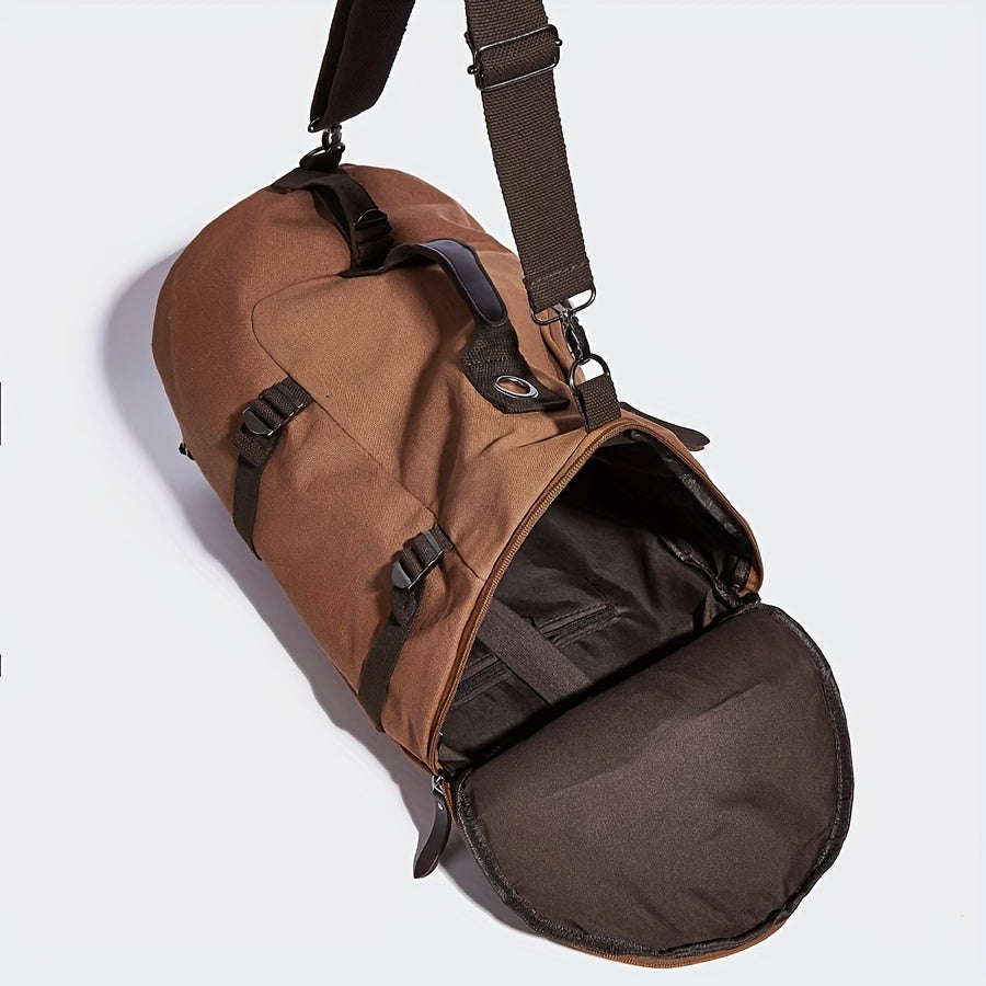 Maventino Canvas-Rucksack | Vintage Design | Lederdetails & Stauraum | Für Alltag & Reisen | Unisex & Robust