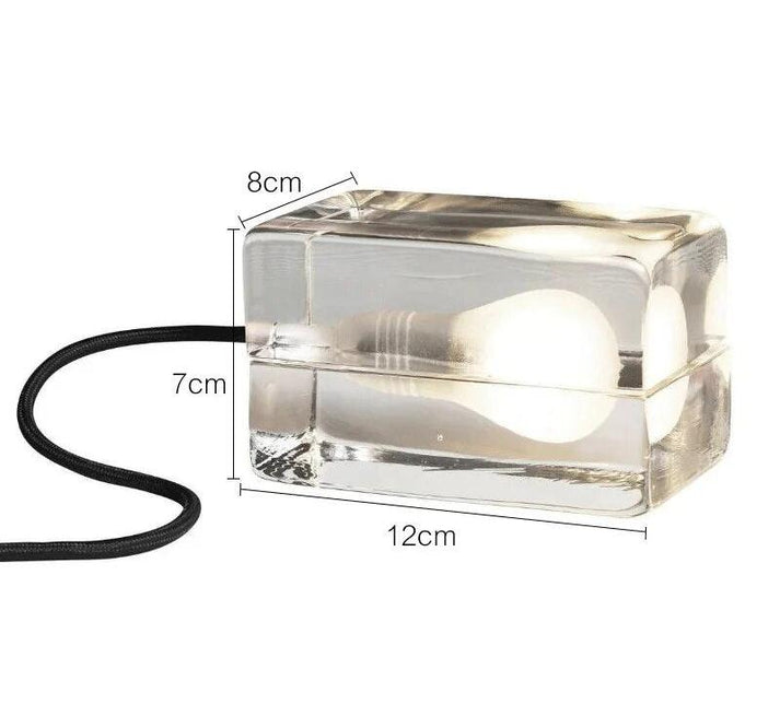 Lumiére Cube Lampe | Glasdesign | Blendfrei & Modern | LED Tischlicht