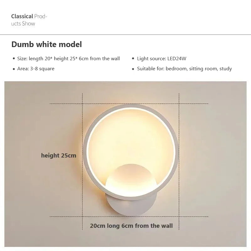 Lumavera Moderne LED-Wandleuchte | C-förmiger Stil | Minimalistische Innenbeleuchtung für Wohnzimmer, Schlafzimmer & Flur