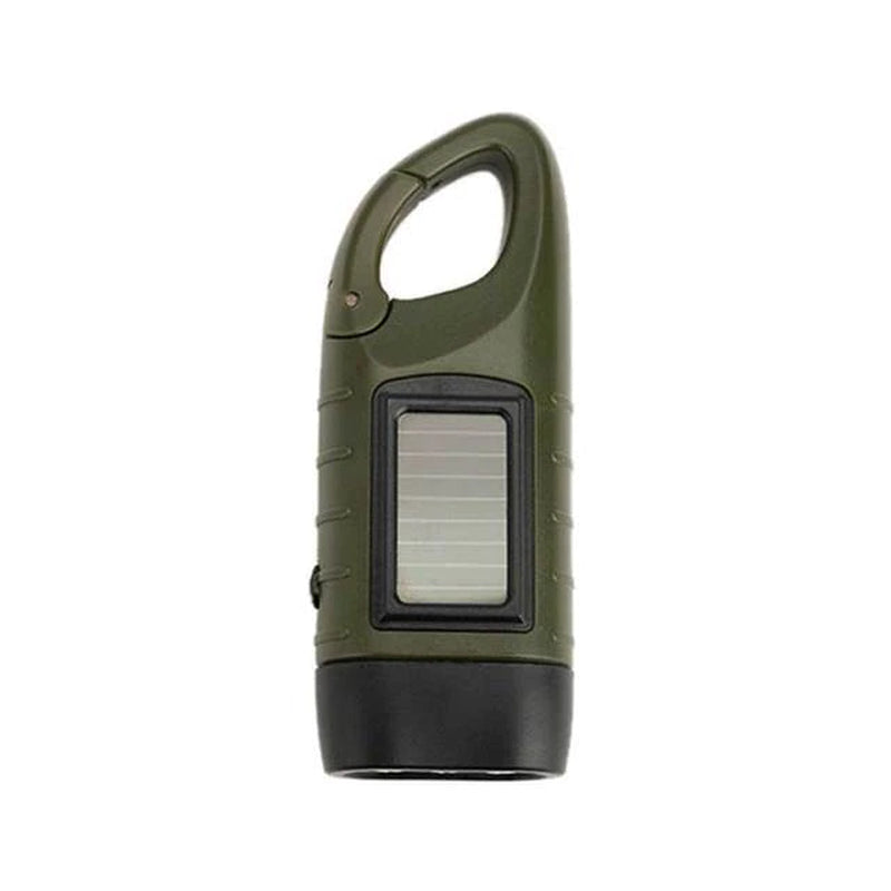LumiPower Solar Flashlight | Handkurbel & Solar | Kompakt & Robust | Perfekt für Notfälle & Outdoor-Aktivitäten