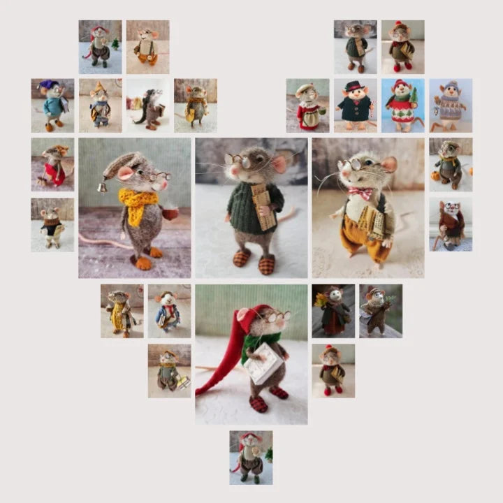 TinyTail – Handgemachte Maus voller Herz & Winterzauber