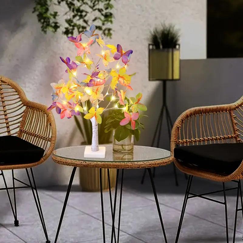 Florya Butterfly Lampe | LED Warmweiß | USB & Batterie | Deko für Zuhause & Feste