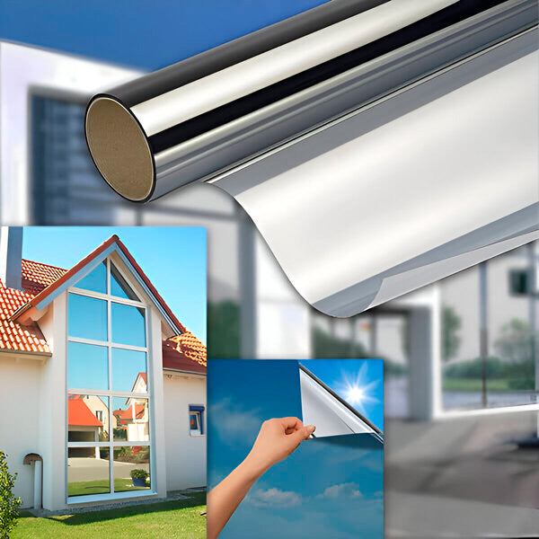 1+1 GRATIS | VistaGuard™ – Selbstklebende Spiegelfolie für Sichtschutz & UV-Schutz
