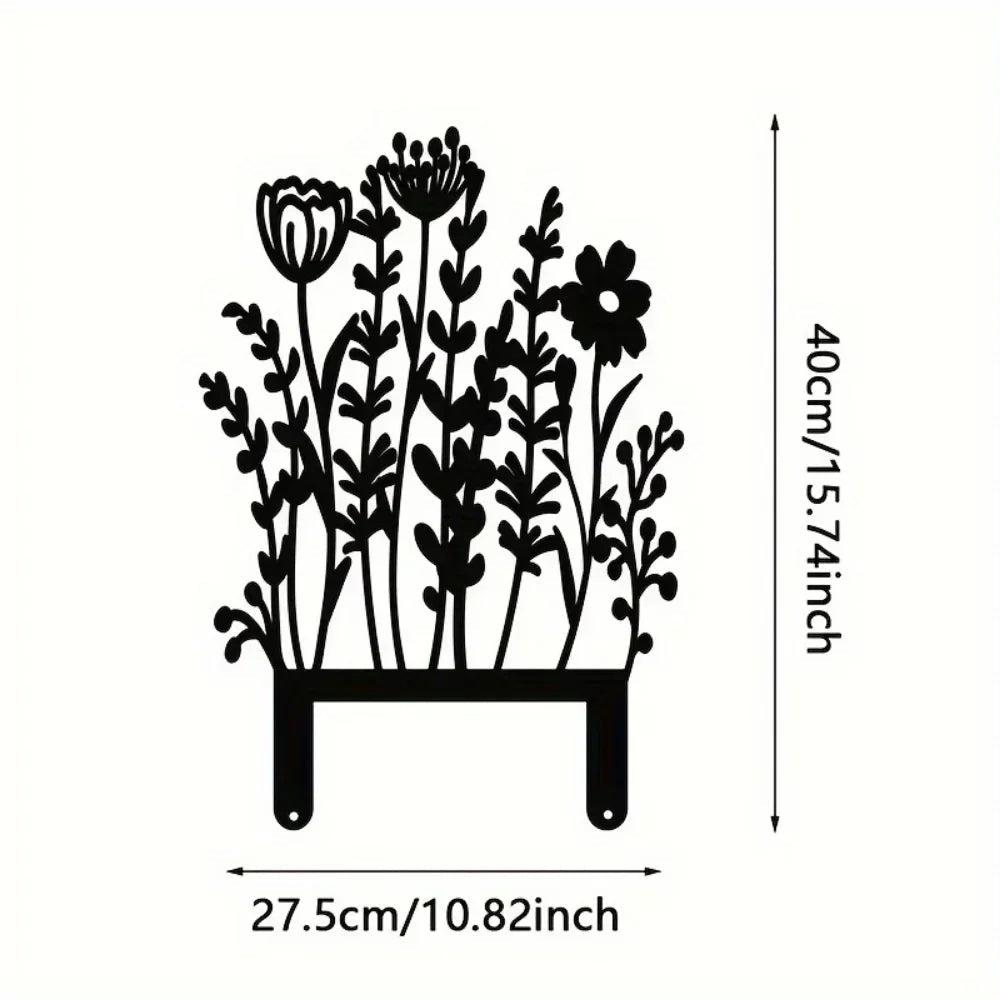 KeyLuma Wand-Schlüsselhalter | Metall Schlüsselbrett mit 5 Haken | Schwarzer Wandhaken mit dekorativem Motiv | Robuste Bauweise & Premium-Oberfläche