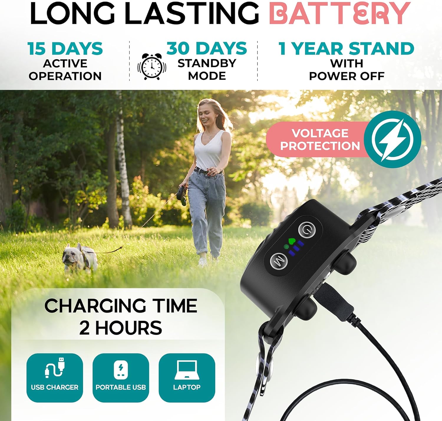 BelloCalm Antibellhalsband | Für Kleine Hunde | 4 Vibrationsstufen | Intelligente Geräuscherkennung